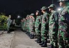 Danramil Karangmalang Pimpin Apel Malam Satgas TMMD ke-128, Tekankan Disiplin dan Soliditas Personel
