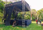 Panggung Dangdut KMB Meriahkan Penutupan TMMD di Sragen